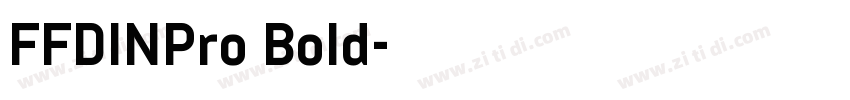 FFDINPro Bold字体转换